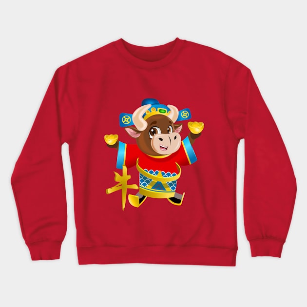 PROSPERITY OX Crewneck Sweatshirt by Dot68Dreamz